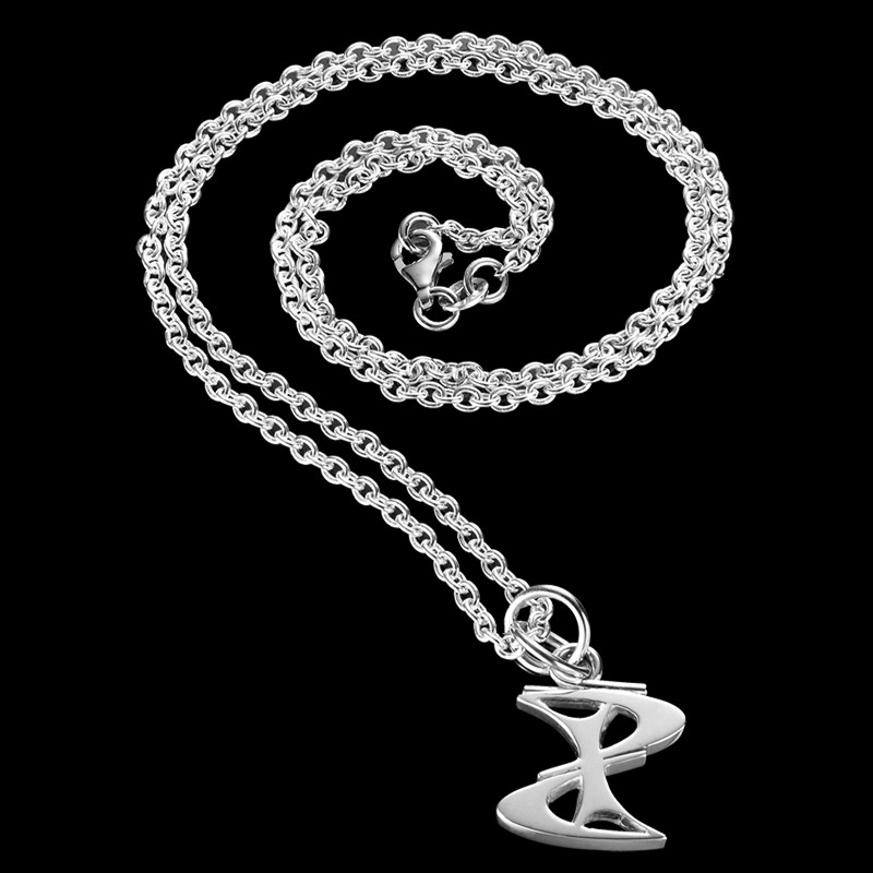 Sterl. Silver Pend.+ Sterl. Silver Necklace 53 cm